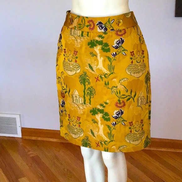 Anthropologie Leifsdottir Dresses & Skirts - Anthropologie Leifsdottir Gold Satin Skirt